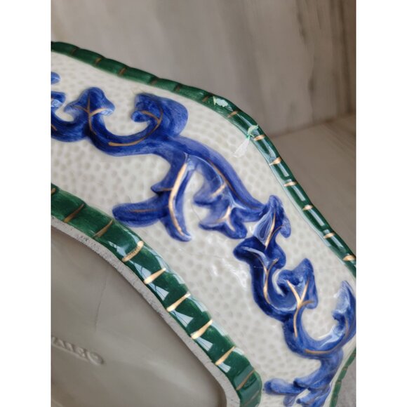 Fitz Floyd AS IS Fruit platter plate vintage xmas kitchen - Picture 6 of 7